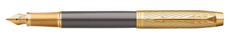 Parker IM Pioneers Collection Fountain Pen - Grey Arrow Gold Trim